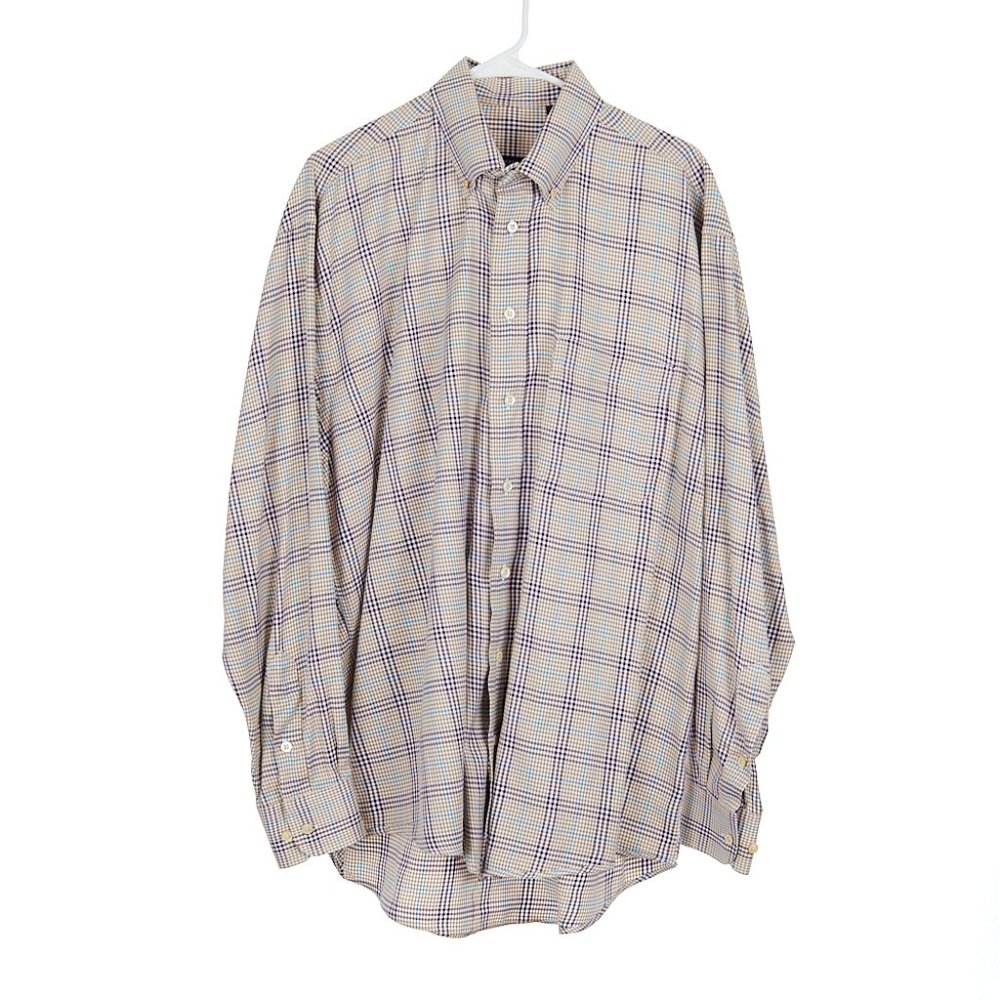 Burberry London Houndstooth Men's Button Down Size Large